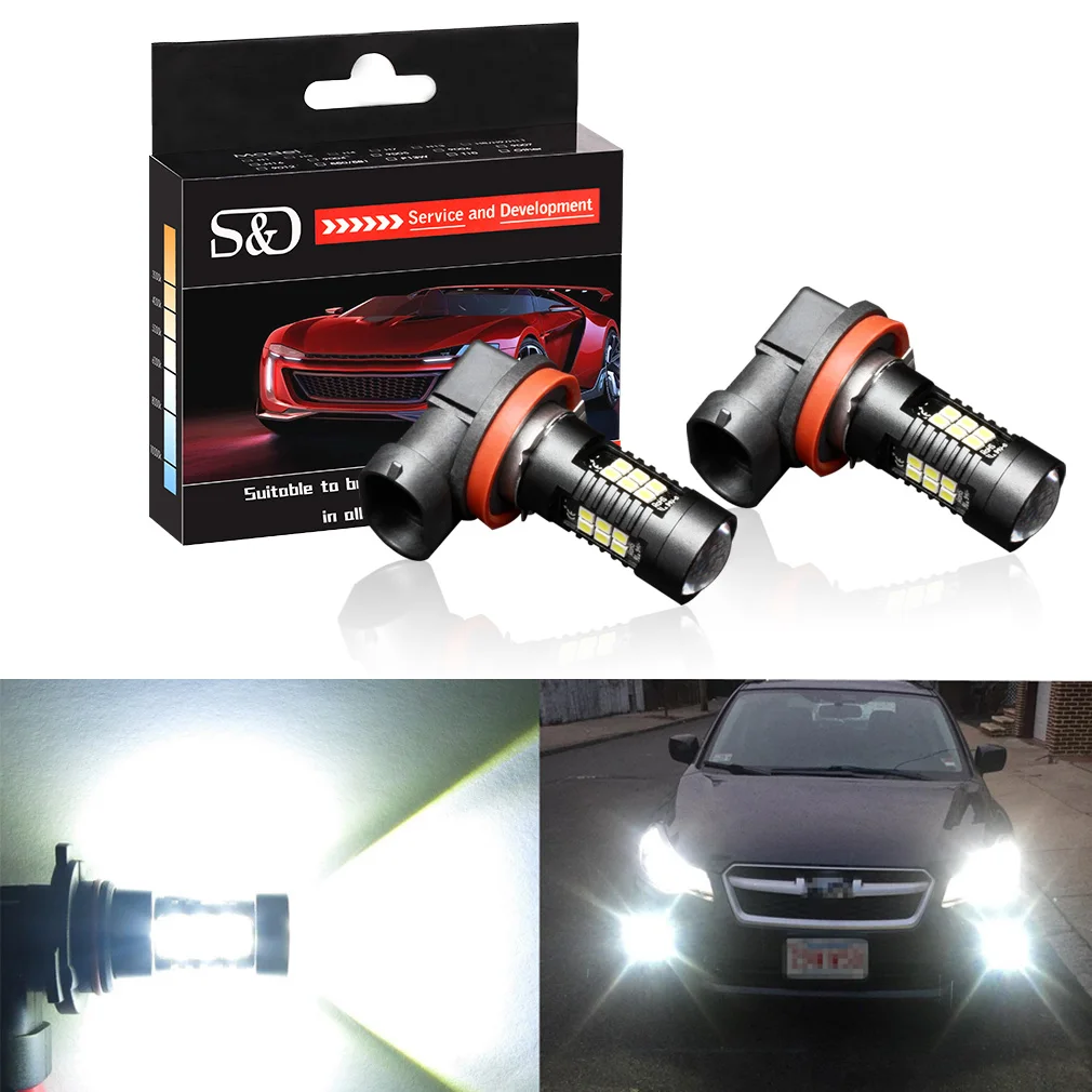 2 шт. автомобисветодиодный светодиодные лампы 9005 лм H11 H8 s 9006 HB3 6000 HB4 | Автомобили и