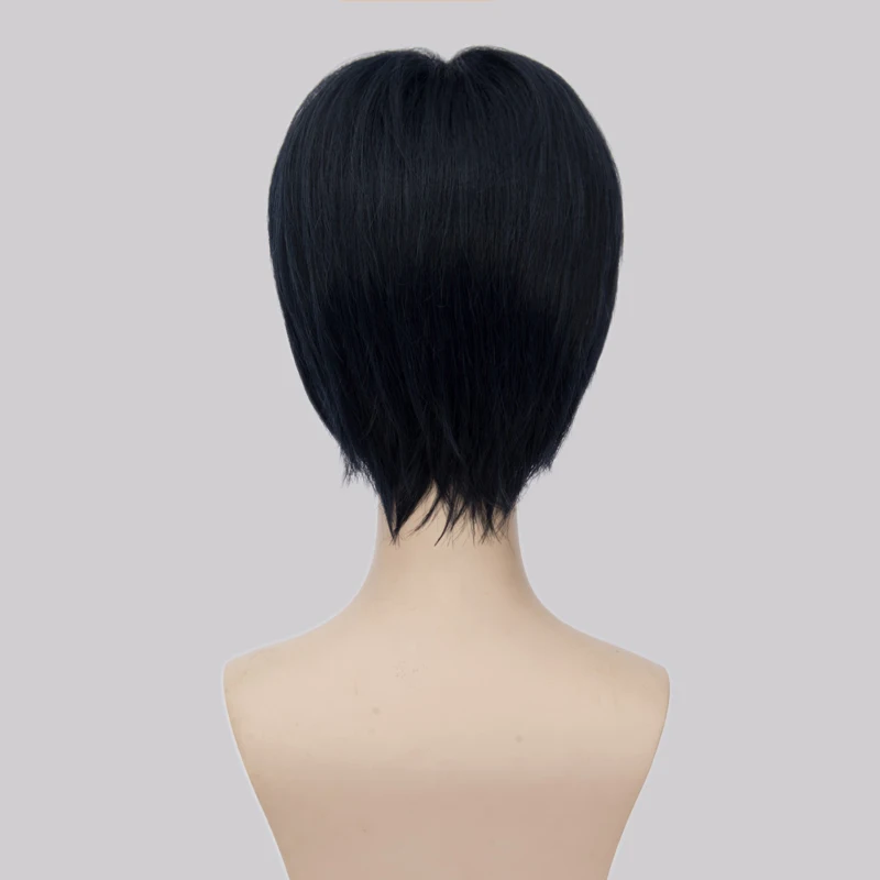 Heat Resistant Anime IDOLiSH7 Iori Izumi Short Mixed Black Blue Costume Full Lace Cosplay Wig +Free CAP |