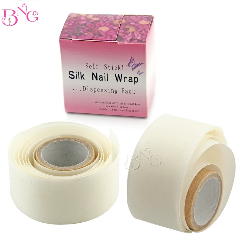 1 коробка для ухода за ногтями стекловолокно ногтей шелковая обертка сервис гель