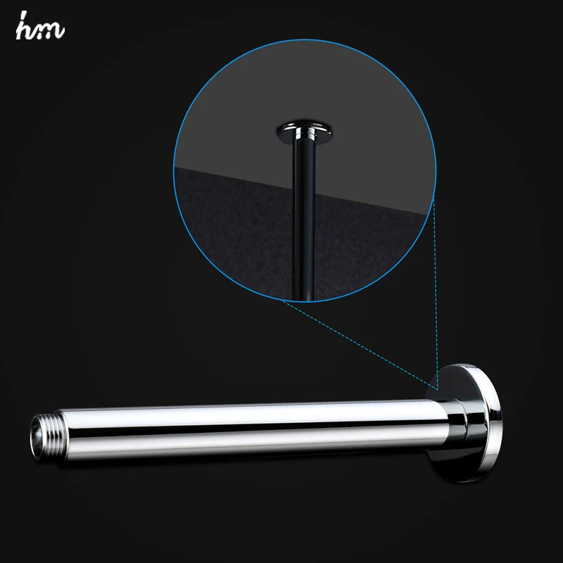 hm Круглый верхний потолочный настенный кронштейн для душа из латуни|brass shower arm|brass