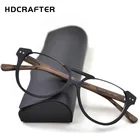 HDCRAFTER рецепту Оправы для очков Для мужчин очки для близоруких Каркасные Деревянные зерна оптическая оправа для очков для Для женщин Для Мужчин оправы очков