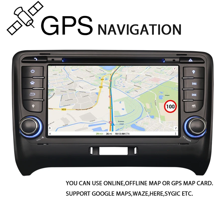 Octa core Android 8.0 DAB+ WiFi Radio RDS BT SD USB TPMS Car stereo GPS Sat Nav CD Bluetooth 4G DVD player For AUDI TT MK2 | Автомобили и