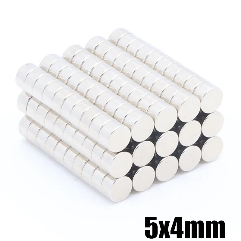 

500Pcs 5x4 mm Neodymium Magnet 5mm x 4mm N35 NdFeB Permanent Small Round Super Powerful Strong Magnetic Magnets Disc 5x4 mm