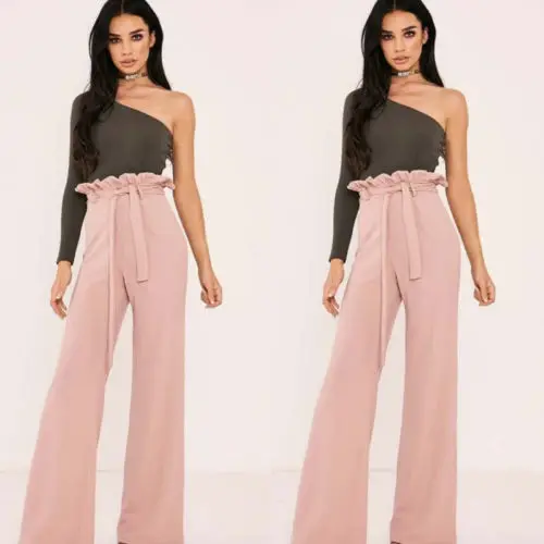 Женские брюки свободные с высокой талией|ladies trousers|wide leglong pants |