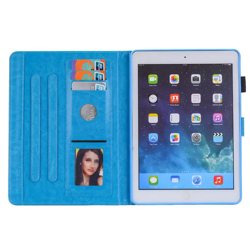 Роскошный чехол для Apple новый iPad 9 7 &quot2018 2017 A1822 A1823 A1893 Air 1 2 5 6 подставка + пленка