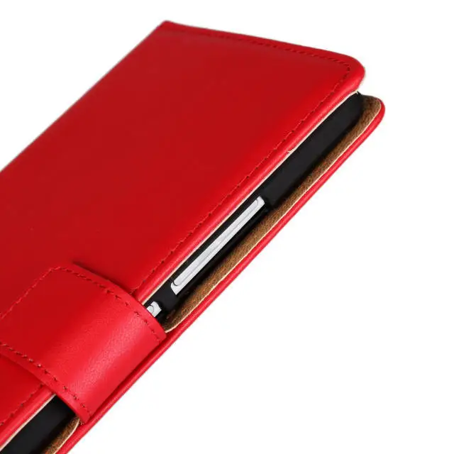 Genuine Leather Case For HTC One MAX T6 Book Wallet Style Magnetic Design With Card Slot Flip Stand Phone Cover Shell Skin |