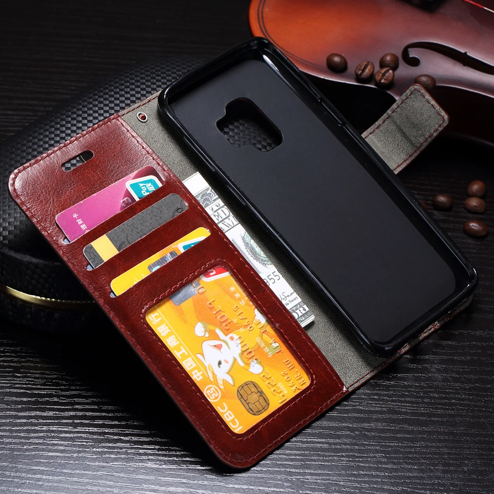 Роскошный бренд Флип кожаный чехол для телефона samsung A J 2 3 4 5 6 7 Plus 2017 2018 Pro Prime Mini