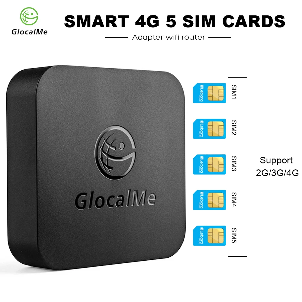 GlocalMe Smart SIMBOX 4 г 5 sim карт адаптер WiFi маршрутизатор устройство мульти карты коробка