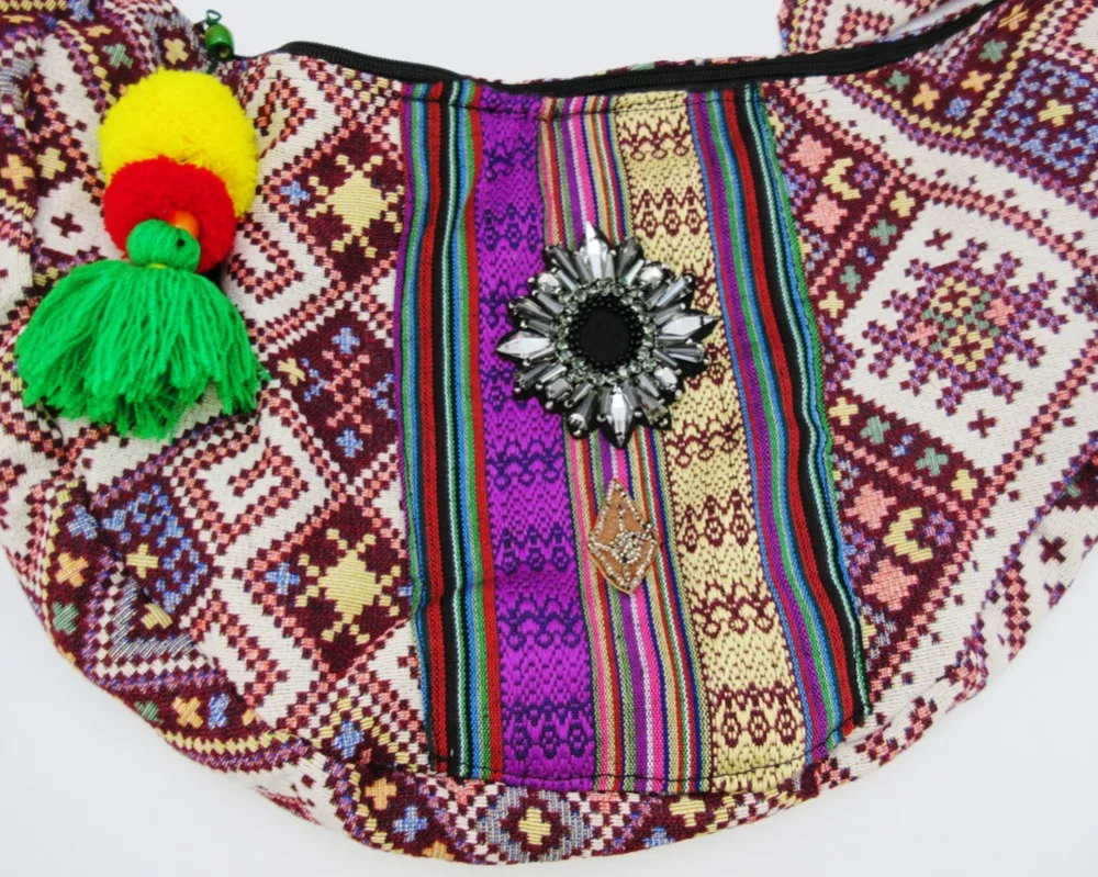 Винтажная ручная сумка hmong в стиле бохо этническая тайская индийская мессенджер