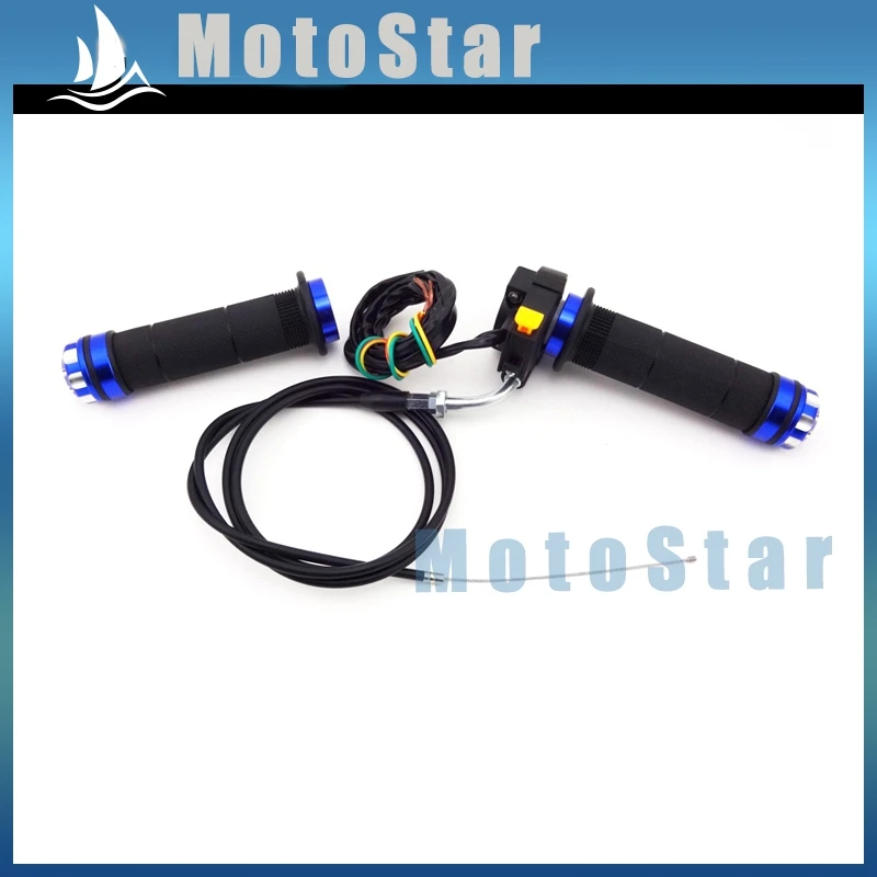 Синяя дроссельная заслонка + кабель ручки стоп переключатель для 2 тактного