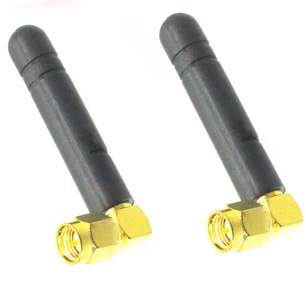 

50pcs/lot 900/1800 MHz GSM GPRS SMA male 90 degree 5cm radio Antenna right angle