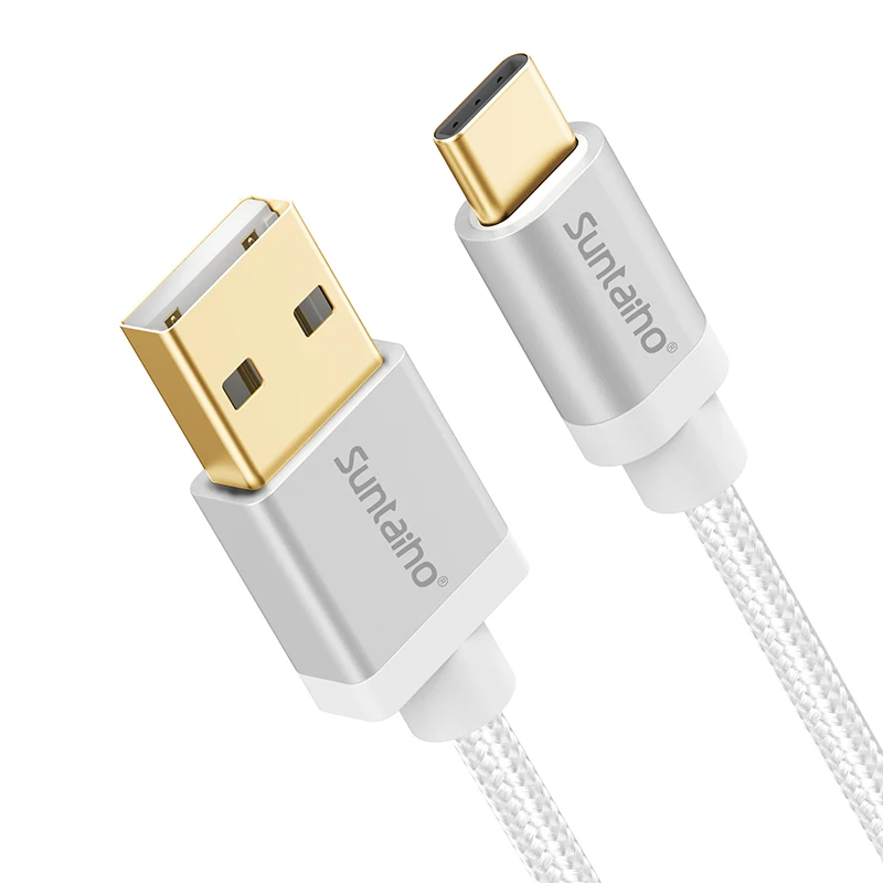 Suntaiho usb type-C кабель 3,1 type C для xiaomi mi 9 mi 9 зарядное устройство Быстрая зарядка кабель 3A для oneplus 6 samsung s9 S8 huawei P20 - Цвет: Silver White