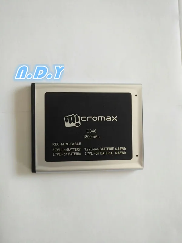 Новый высококачественный литий ионный аккумулятор Micromax Q346 1800mAh для мобильного