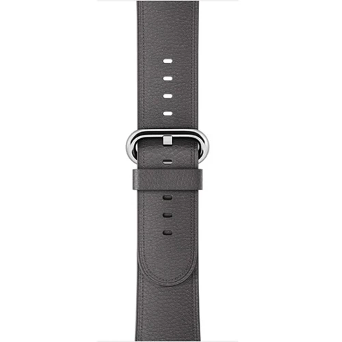 Ремешок EIMO для Apple Watch Band 44 мм 40 мм Iwatch 4 3 2 1 браслет одиночный Тур Пряжка из натуральной кожи наручные часы - Цвет ремешка: Gray