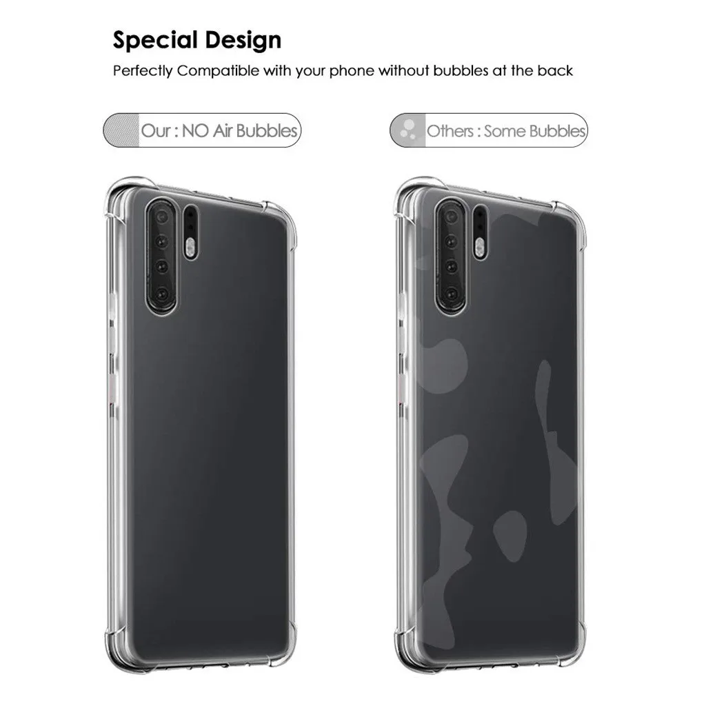 Прозрачный чехол для телефона Huawei P30 Pro 6 47 Дюймов прозрачный мягкий резиновый