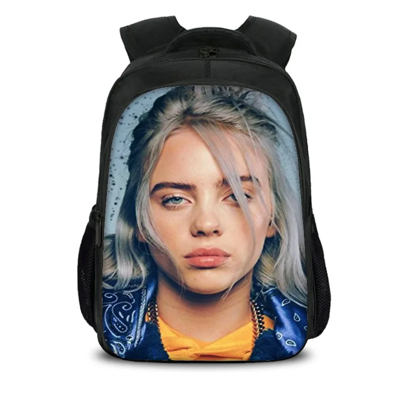 16 дюймов школьные ранцы для мальчиков и девочек рюкзаки Billie Eilish рюкзак для ноутбука подростковый рюкзак для путешествий сумка Bolsa Escolar