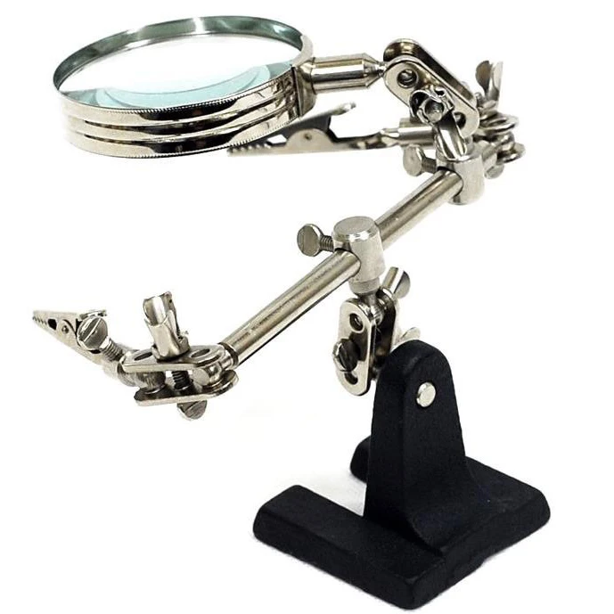 Увеличительное стекло для сварки Вспомогательный зажим лупа паяльная подставка