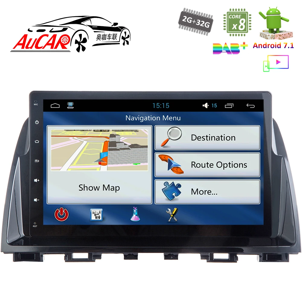 Android 7 1 10 &quotавтомобильный DVD плеер автомобильное радио для Mazda 6 Atenza 2014-2016 HD 1024*600 с