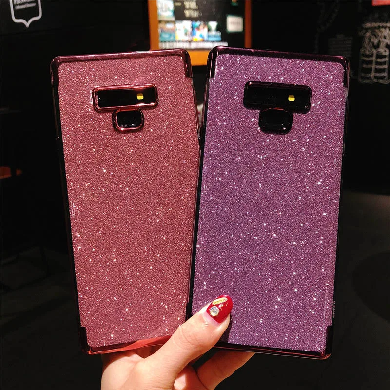 Роскошный блестящий чехол 2 в 1 из ТПУ для Samsung Note 9 S9 S10 S8 Plus S7 A3 A5 A7 J2 J4 J5 J6 J7 Prime Pro 2016