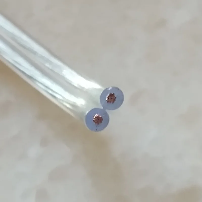 Прозрачный 2*0,5 мм 2pin параллельный Электрический провод кабель для освещения лампы электрический провод кулон освещение кабель питания