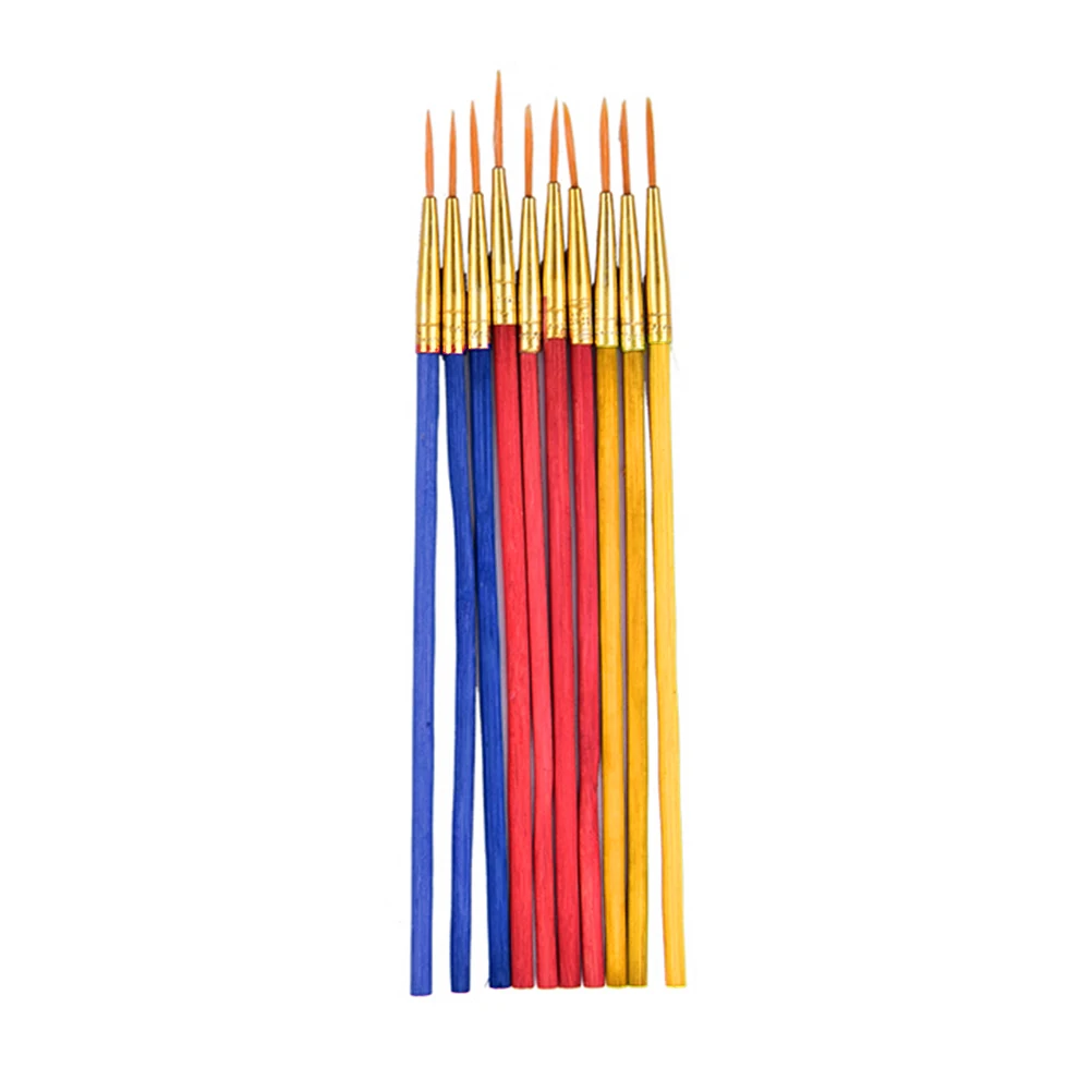 

10Pcs Watercolor Paintbrush Nail Art Powder Painting Pen For School Art Supplies Paint Brush Office Stationery 16cm