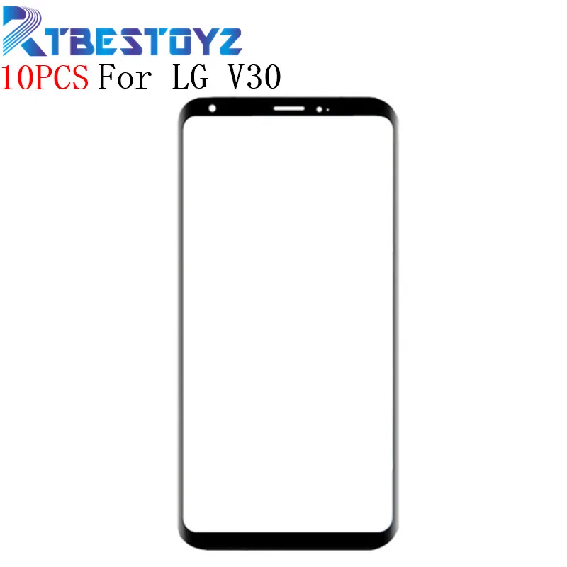 

10PCS/Lot LCD Front Screen Outer Glass Lens For LG V30 H930 H931 H932 Touch Panel Glass Replacement Repair Without Flex Cable