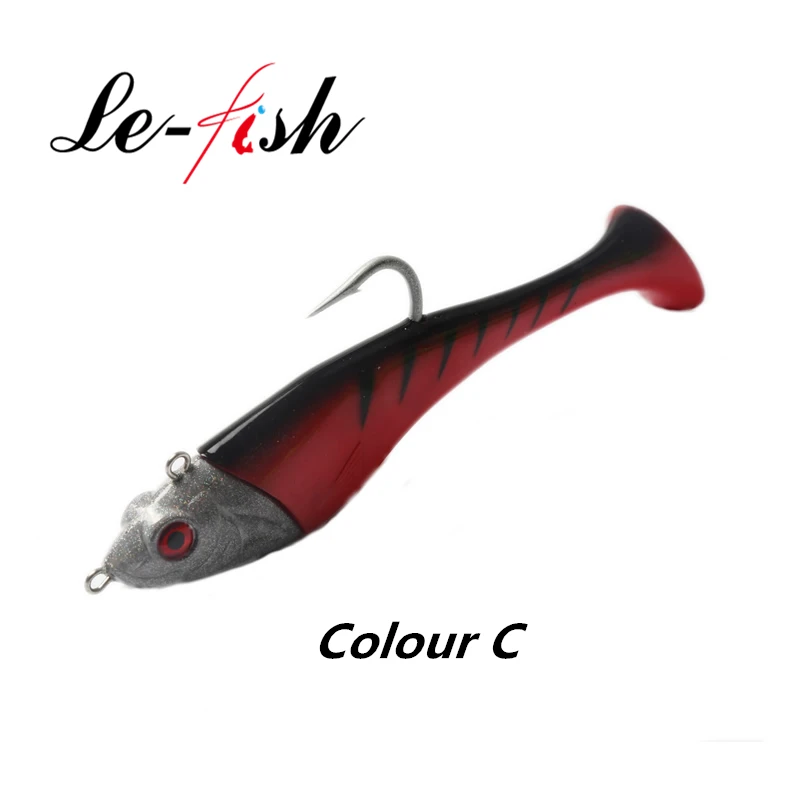 Le Fish огромная приманка для джиггинга 210 г/300 г морской рыбалки с крючком VMC