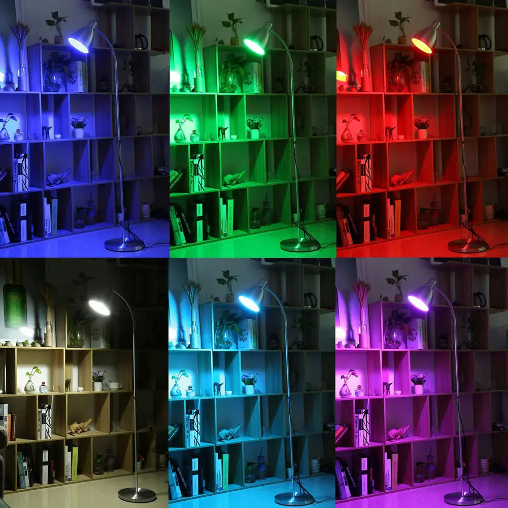 Новинка хит продаж 3/5/10 Вт RGB 7 цветов светодиодный светильник E27 алюминиевый с