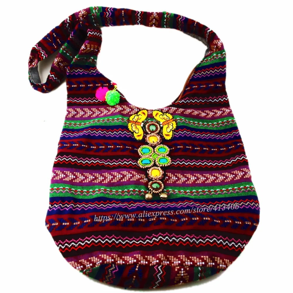 Винтажная ручная сумка hmong Boho мессенджер в этническом стиле тайская индийская