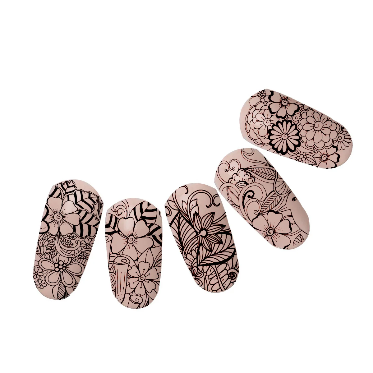 1 шт. Цветочная серия маникюрный дизайн печатная пластина птица Солнечный