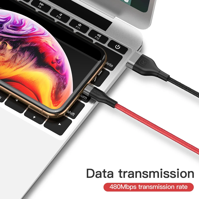 KUULAA 3 в 1 USB кабель для мобильного телефона Micro Type C зарядный iPhone быстрой зарядки