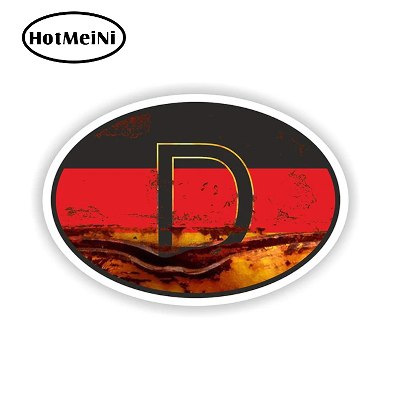 HotMeiNi 15*10 3 см 3D винтажный D немецкий код страны Овальный флаг наклейка на шлем