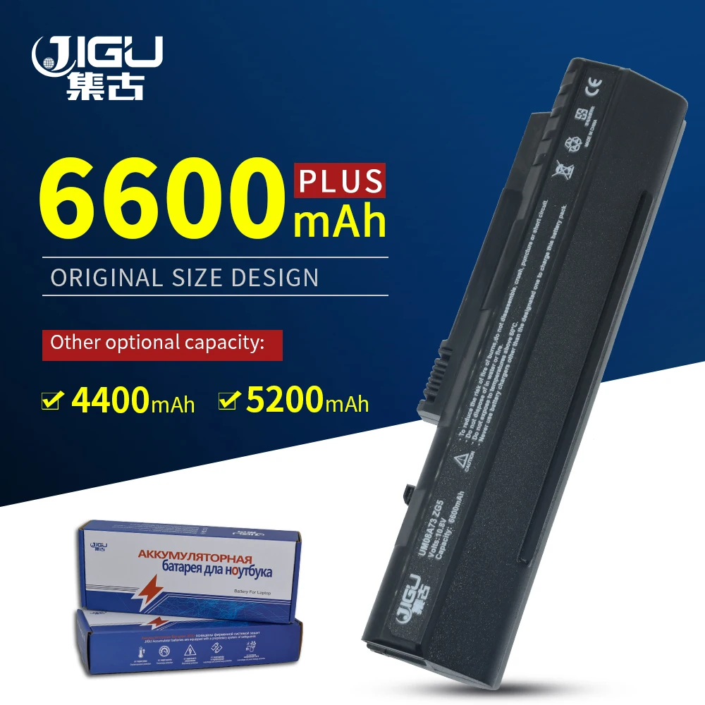 Черный аккумулятор JIGU для Acer Aspire One A110 A150 D210 D150 D250 ZG5 UM08A31 UM08A32 UM08A51 UM08A52 UM08A71 UM08A72 UM08A73