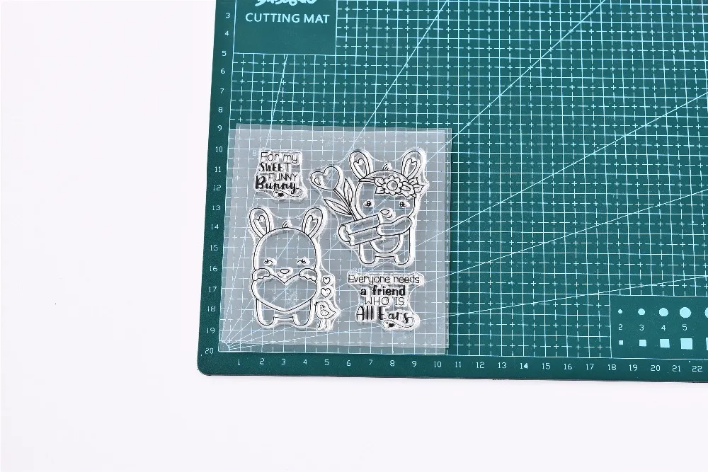 TPP дружественные кроличьи Резиновые Марки/Детские прозрачные штампы и для