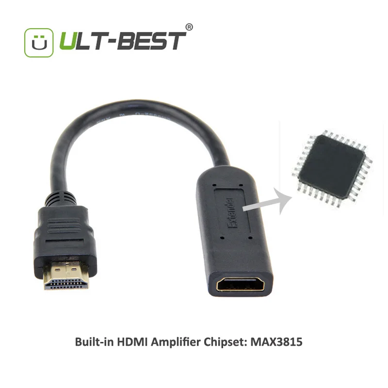 Ult best премиум версия 2 0 в 60 м удлинитель сигнала HDMI ретранслятор усилитель кабеля