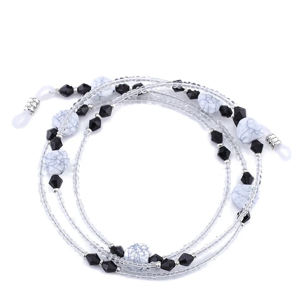 Новинка шнур для очков с цепочкой в форме сердца розовый синий зеленый Модный