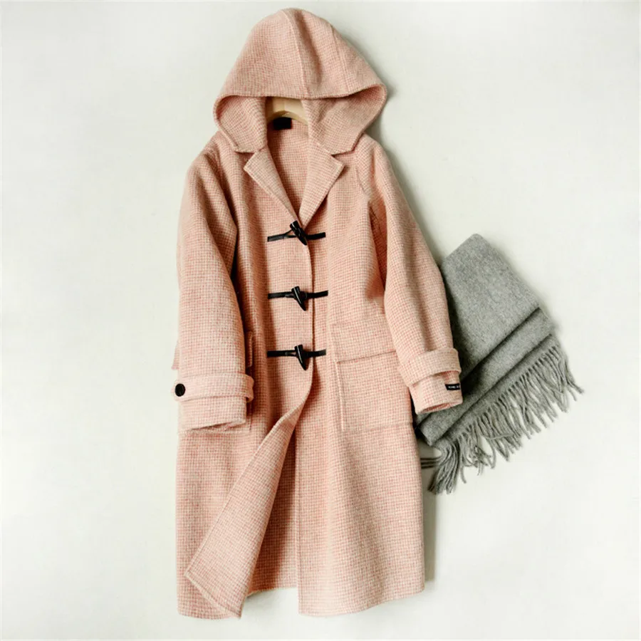 Новинка 2019 высококачественное британское Женское пальто двухстороннее