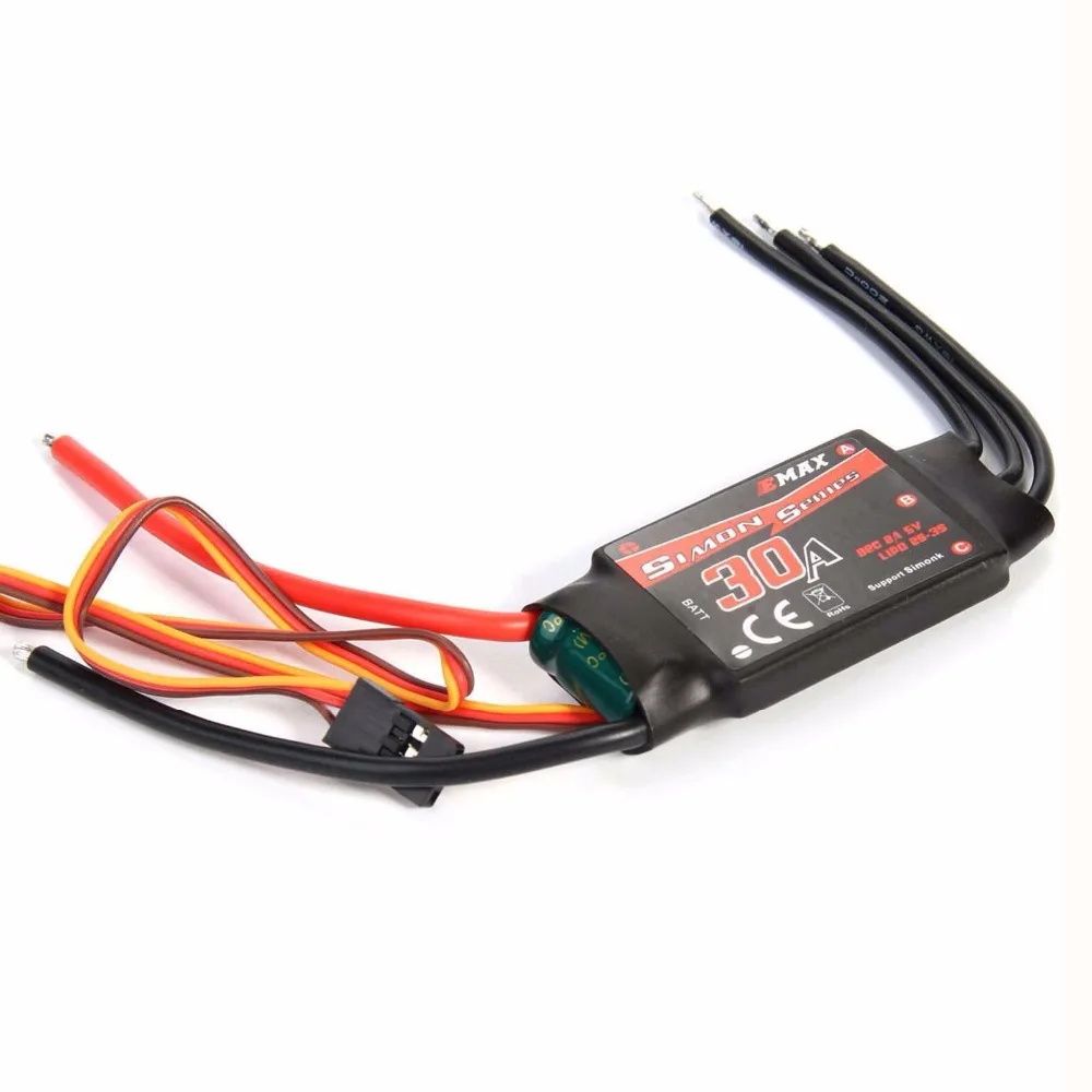 4 шт. Emax Simonk 30A Бесщеточный Регулятор скорости ESC 2 3S BEC 2A 5V для F450 F550 S500 X525