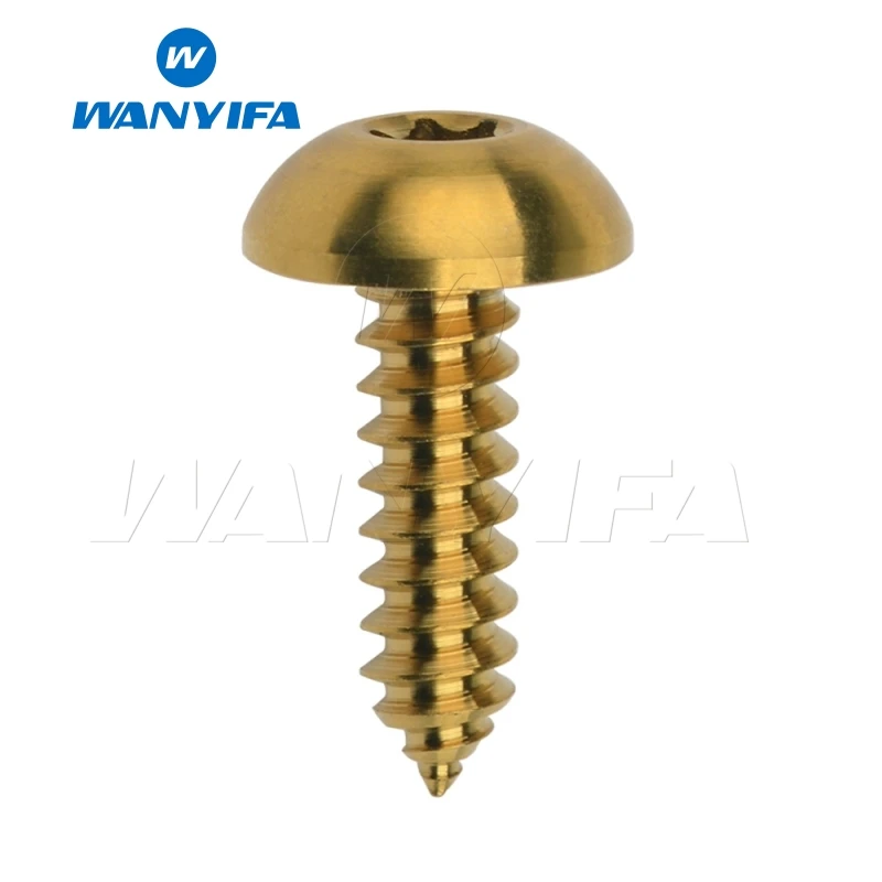 Wanyifa M4x15mm M5x15 17 20 мм саморезная Фланцевая головка Винт С Титановым болтом для велосипеда тормозной части велосипеда
