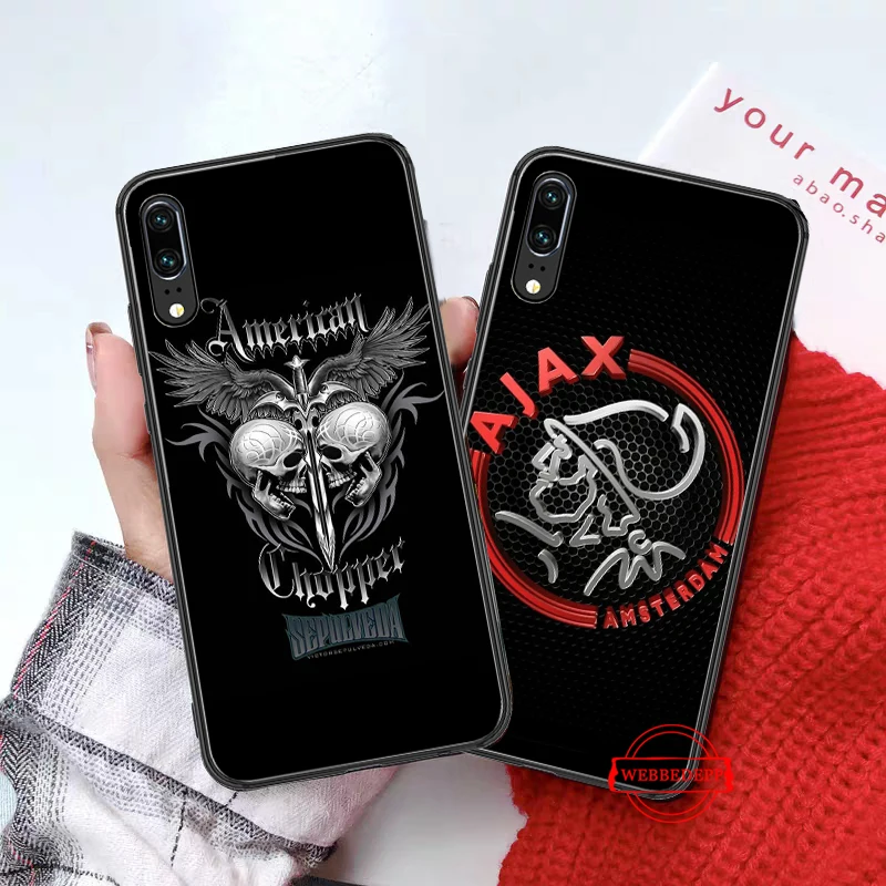 Силиконовый чехол Ajax Team для Huawei P8 Lite 2015 2017 P9 2016 Mimi P10 P20 Pro P Smart 2019 P30|Бамперы| |