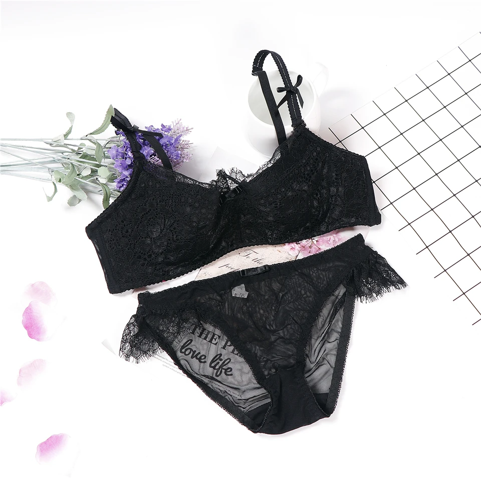 Нижнее белье push up completi нижнее с кружевом donna Прозрачное Женский комплект чашкой AB