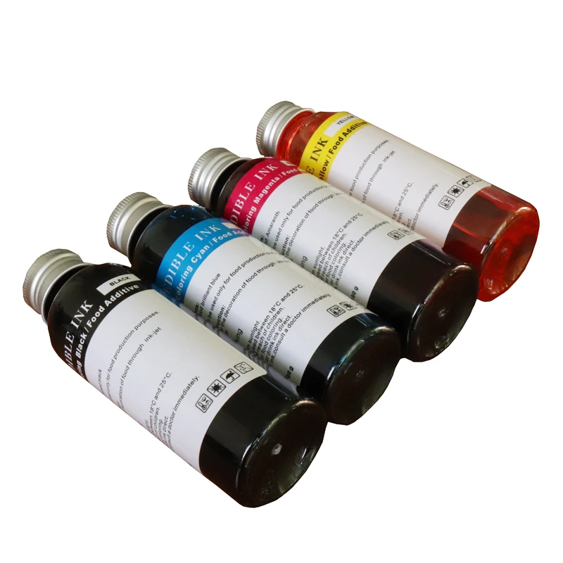 Горячие высококачественные 4 цвета (CMYK) съедобные чернила для канона Epson