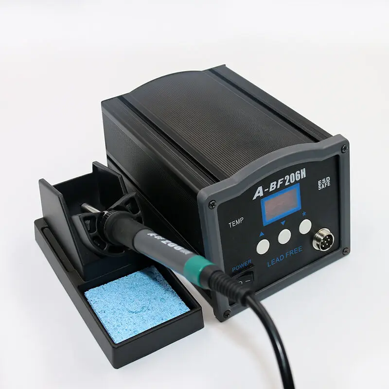 A-BF 90W120W/150W Бессвинцовая электрическая паяльная станция с цифровым дисплеем, высокомощный паяльник 204 H/206 H/208 H