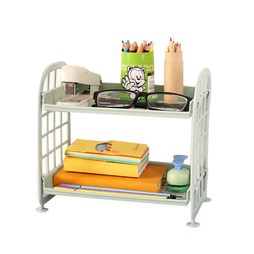 Стеллаж для хранения двойной LayersKitchen органайзер ванной комнаты стоячий Тип Comestic