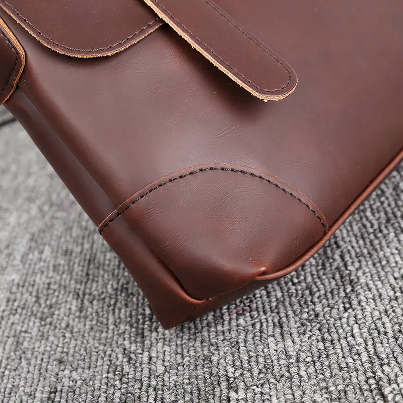 Модный мужской портфель, кожаная мужская сумка, 12 дюймов, сумка для ноутбука, деловая сумка на плечо для мужчин