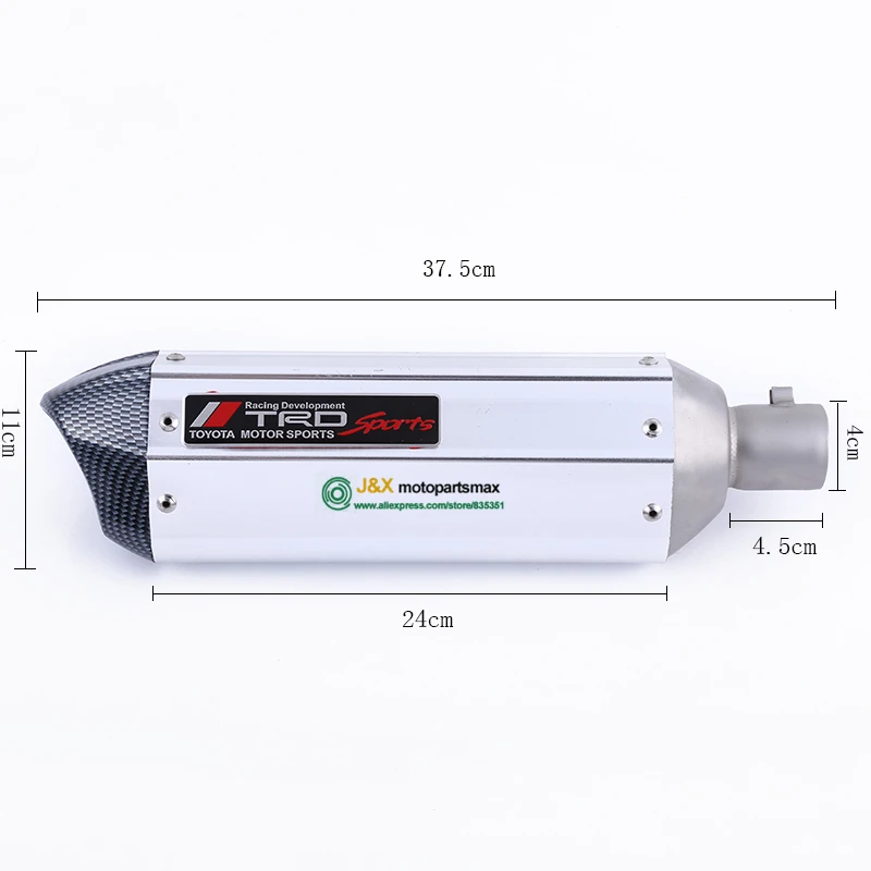 GY6 125 150cc мотоцикла изменение скутер akrapovic yoshimura глушитель выхлопной трубы fit 157qmj 152qmi 4 тактный двигатель