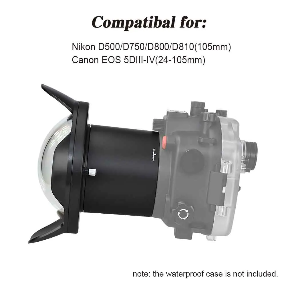 WA005 A 40 м/130FT 6 &quotширокоугольный dome port для Водонепроницаемая камера дайвинга со