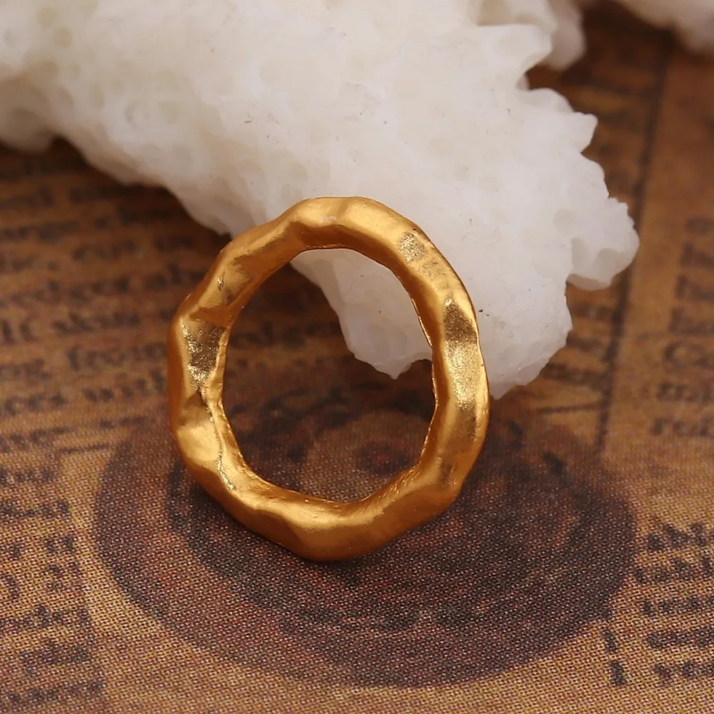 

DoreenBeads Zinc Based Alloy Connectors Circle Ring Matt Gold Color Jewelry DIY Findings 11mm( 3/8") x 11mm( 3/8"), 10 PCs