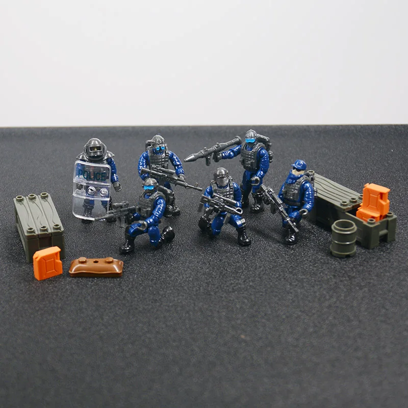 WW2 военное оружие строительные блоки кирпичная серия спецназ MOC модель DIY игрушка для детей