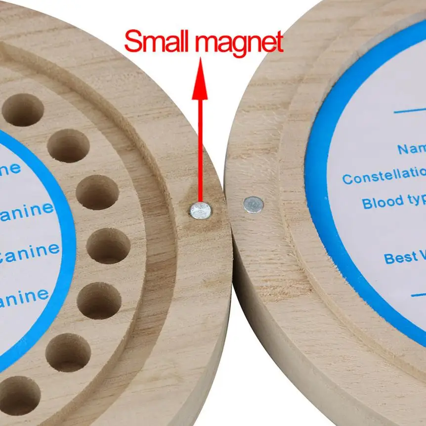 Английский Детская зубная Коробка органайзер для ребенка молочные зубы